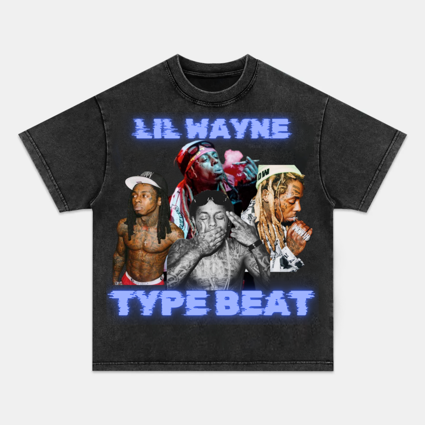 Unisex-Adult Ultra Cotton Washed T-Shirt Graphic ANITTA Lil Wayne Type Beat 2024 TEE