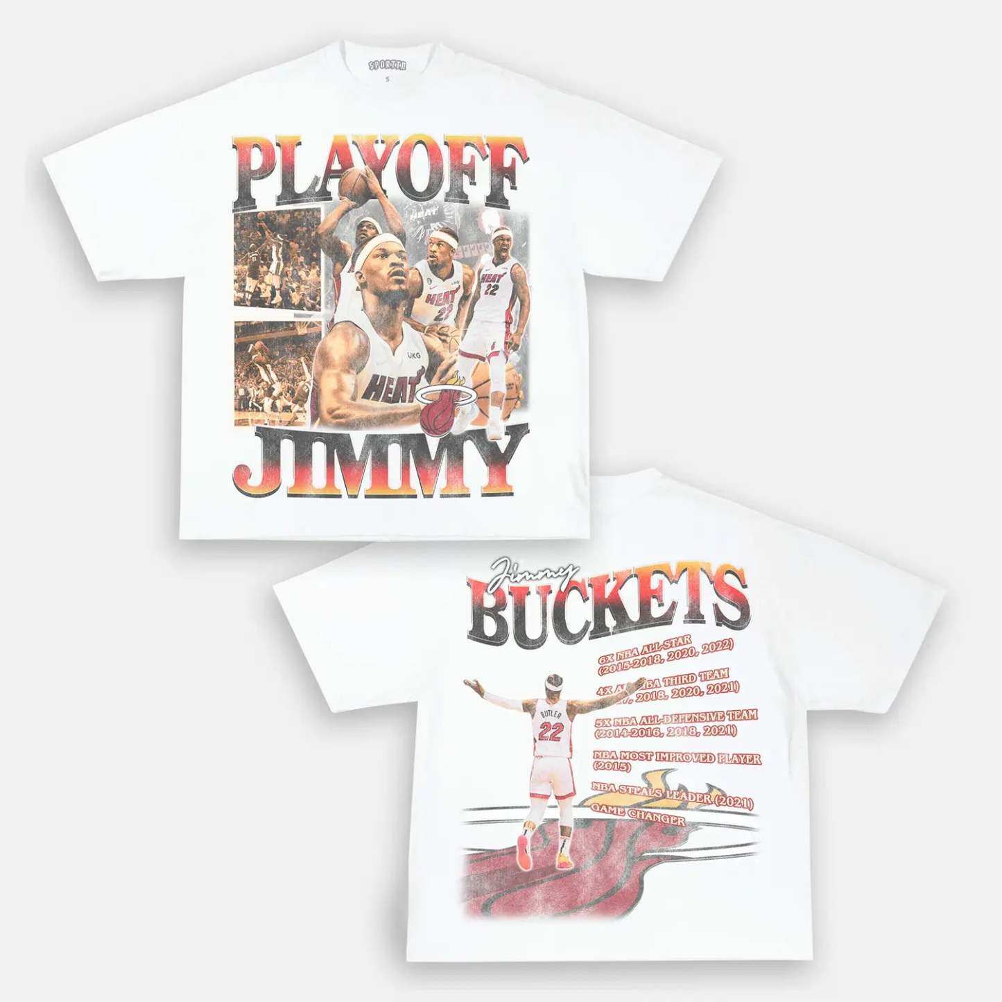 Unisex-Adult Ultra Cotton Washed T-Shirt Graphic  PLAYOFF JIMMY TEE 
