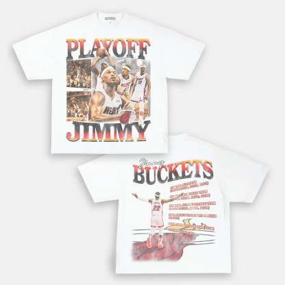 Unisex-Adult Ultra Cotton Washed T-Shirt Graphic  PLAYOFF JIMMY TEE 