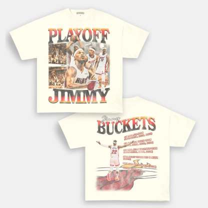 Unisex-Adult Ultra Cotton Washed T-Shirt Graphic  PLAYOFF JIMMY TEE 