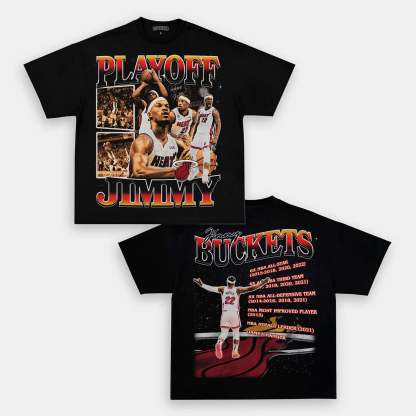 Unisex-Adult Ultra Cotton Washed T-Shirt Graphic  PLAYOFF JIMMY TEE 