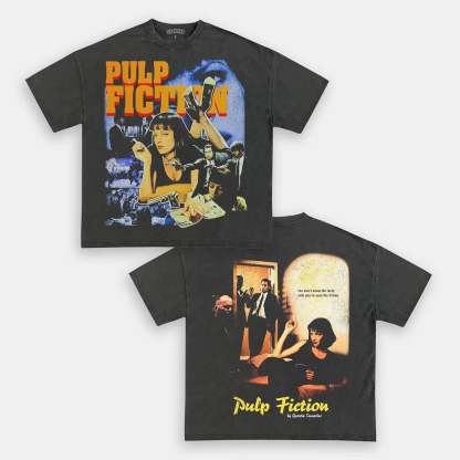Unisex-Adult Ultra Cotton Washed T-Shirt Graphic PULP FICTION TEE 