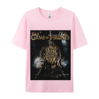 Unisex-Adult Ultra Cotton Washed T-Shirt Graphic GAME OF THRONES TEE 