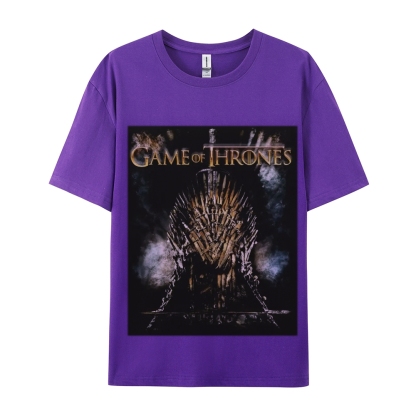 Unisex-Adult Ultra Cotton Washed T-Shirt Graphic GAME OF THRONES TEE 