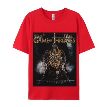Unisex-Adult Ultra Cotton Washed T-Shirt Graphic GAME OF THRONES TEE 