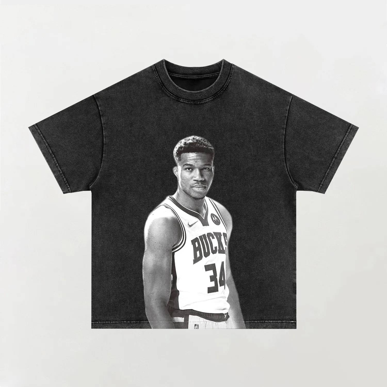 Unisex-Adult Ultra Cotton Washed T-Shirt Graphic Giannis Antetokounmpo TEE 