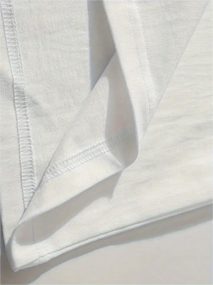 Vintage Manfinity EMRG Letter Cartoon Printed Short-sleeved Two Piece Set