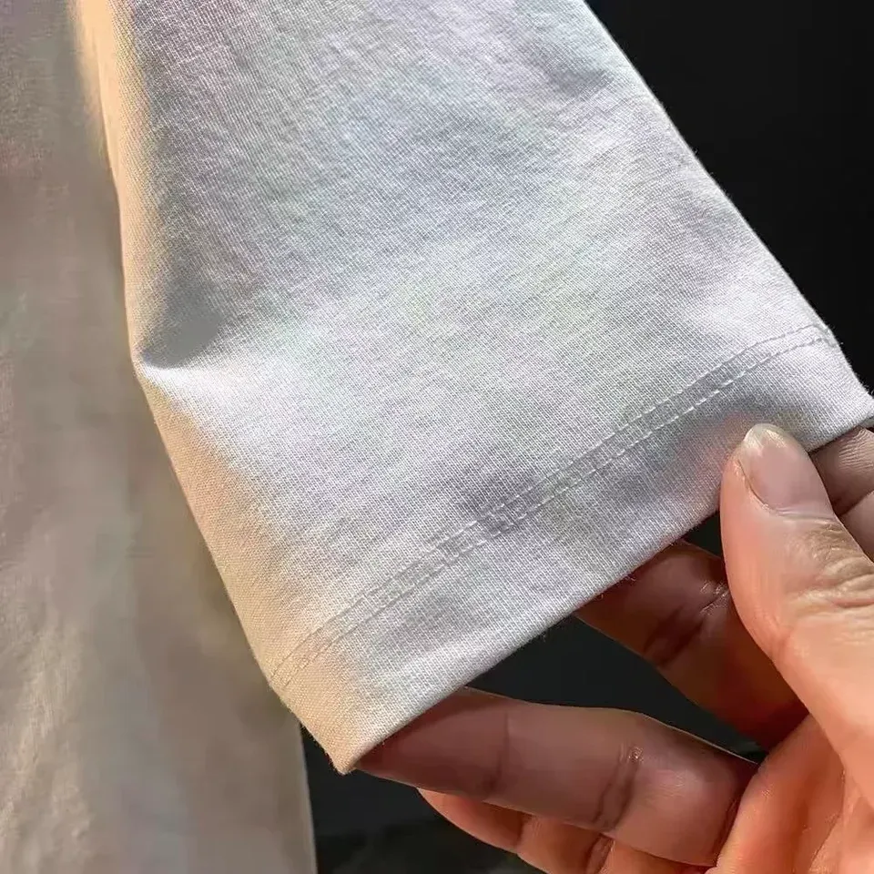 Vintage Manfinity EMRG Letter Cartoon Printed Short-sleeved Two Piece Set