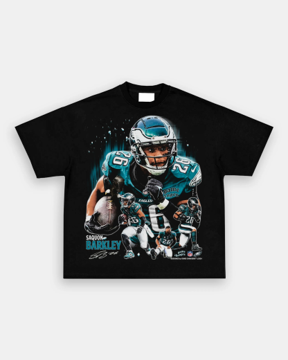 T-Shirt SAQUON BARKLEY - EAGLES Unisex-Adult Cotton Washed | TIDESENCE