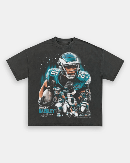 T-Shirt SAQUON BARKLEY - EAGLES Unisex-Adult Cotton Washed | TIDESENCE