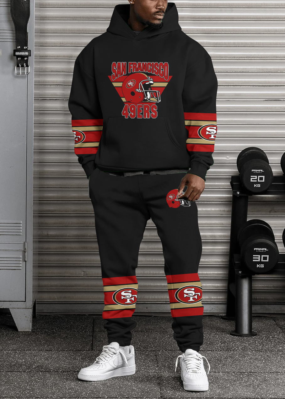 San Francisco 49ers NFL Sport Hoodie Tracksuit Style 454