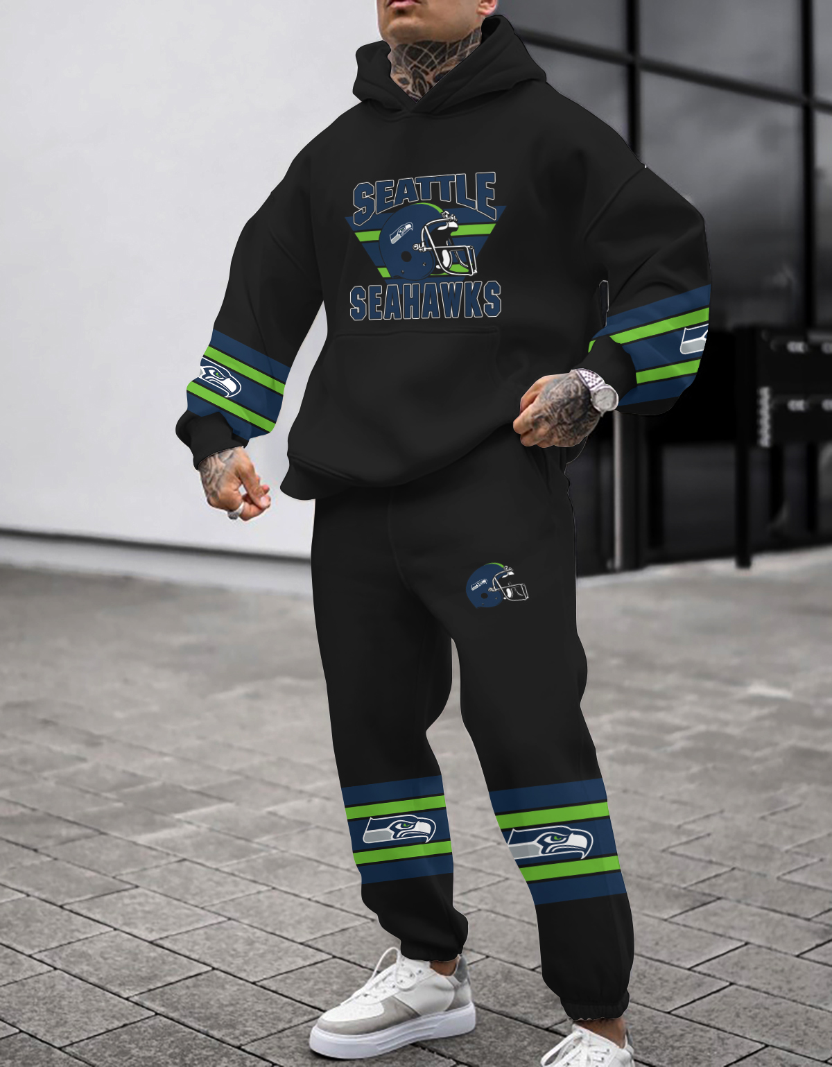 Seattle Seahawks NFL Sport Hoodie Tracksuit Style 467