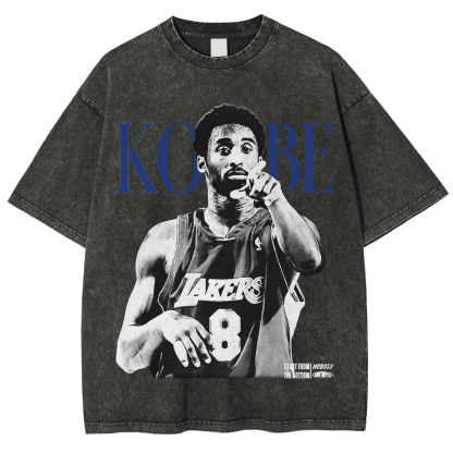 T-Shirt KOBE Graphic TEE Unisex-Adult Ultra Cotton Washed | TIDESENCE