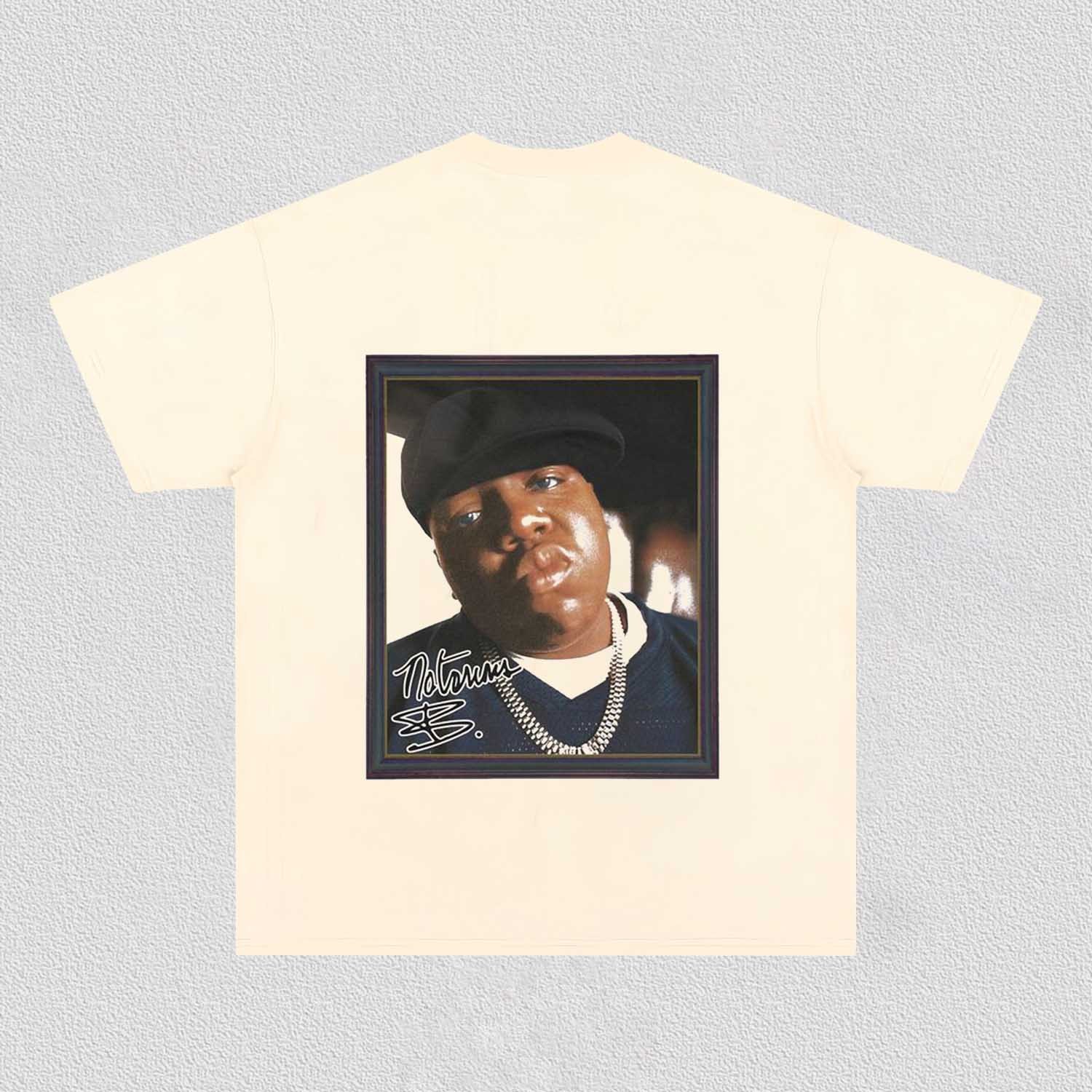 Unisex-Adult Ultra Cotton Washed T-Shirt Graphic THE NOTORIOUS BIG TEE