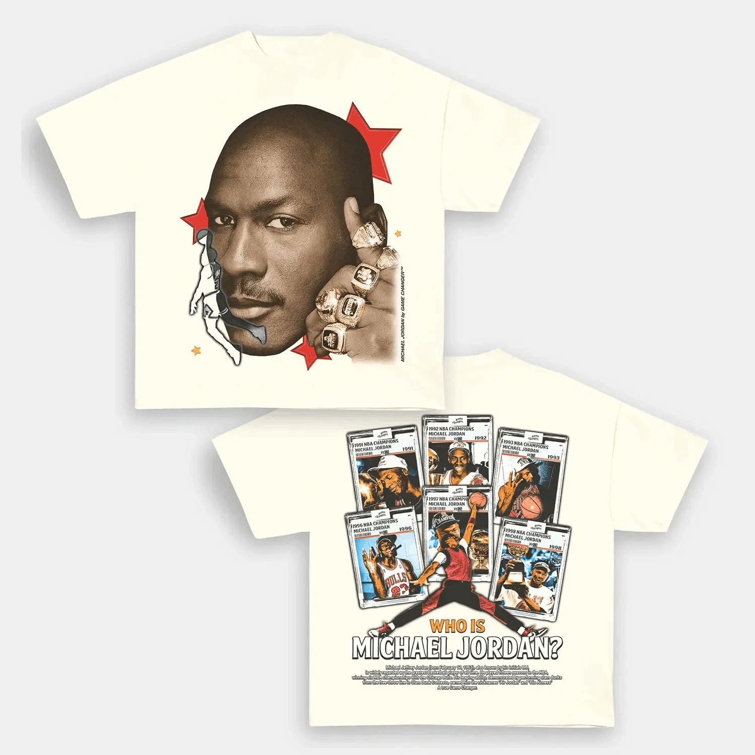 Unisex-Adult Ultra Cotton Washed T-Shirt Graphic 6 RINGS TEE 