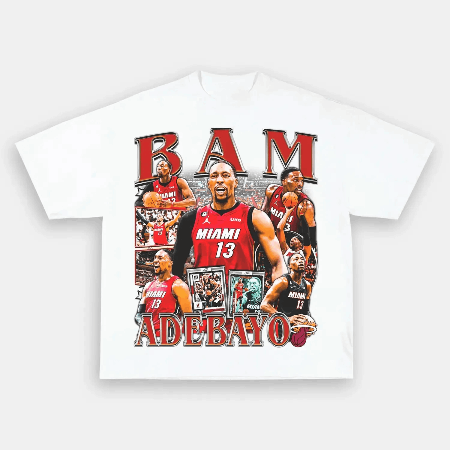 Unisex-Adult Ultra Cotton Washed T-Shirt Graphic  BAM ADEBAYO TEE 