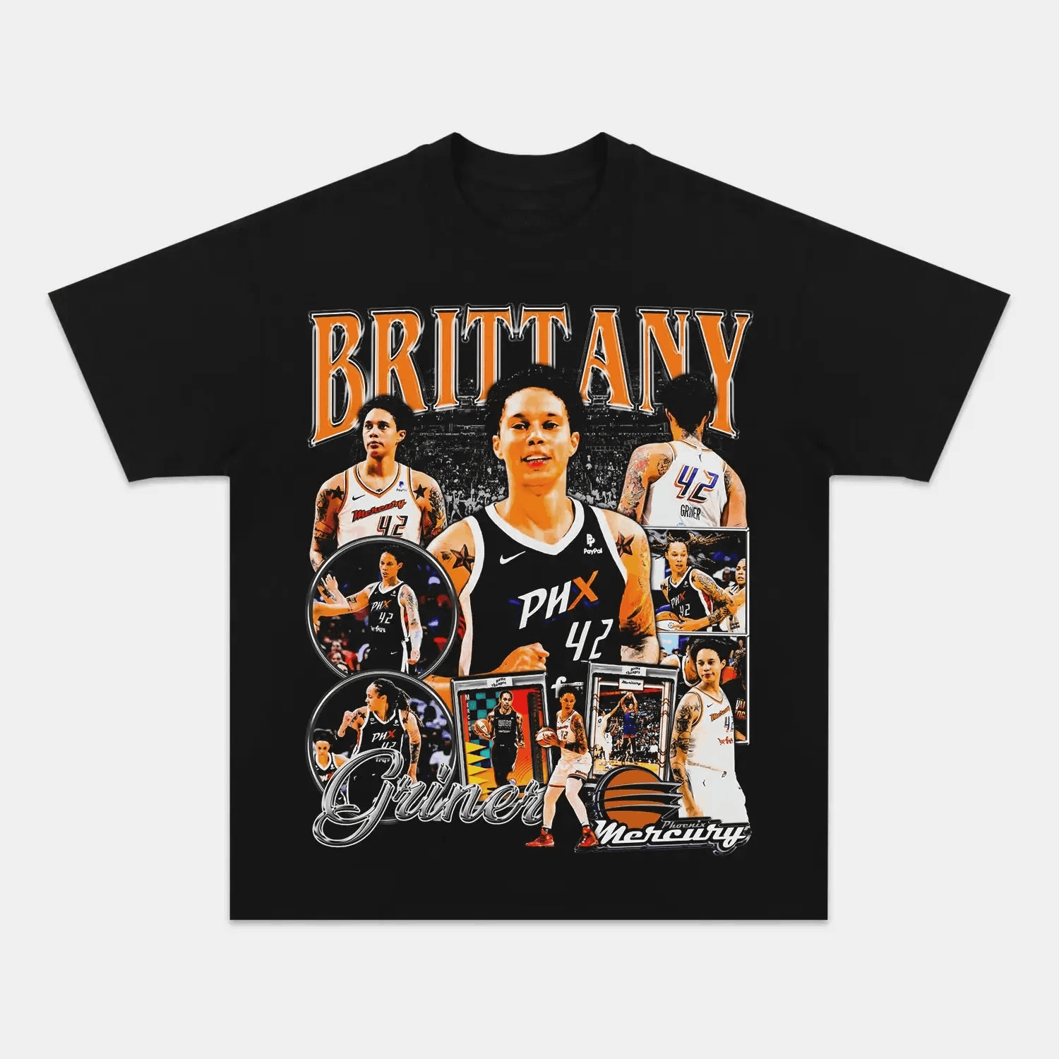 Unisex-Adult Ultra Cotton Washed T-Shirt Graphic  BRITTANY GRINER TEE 