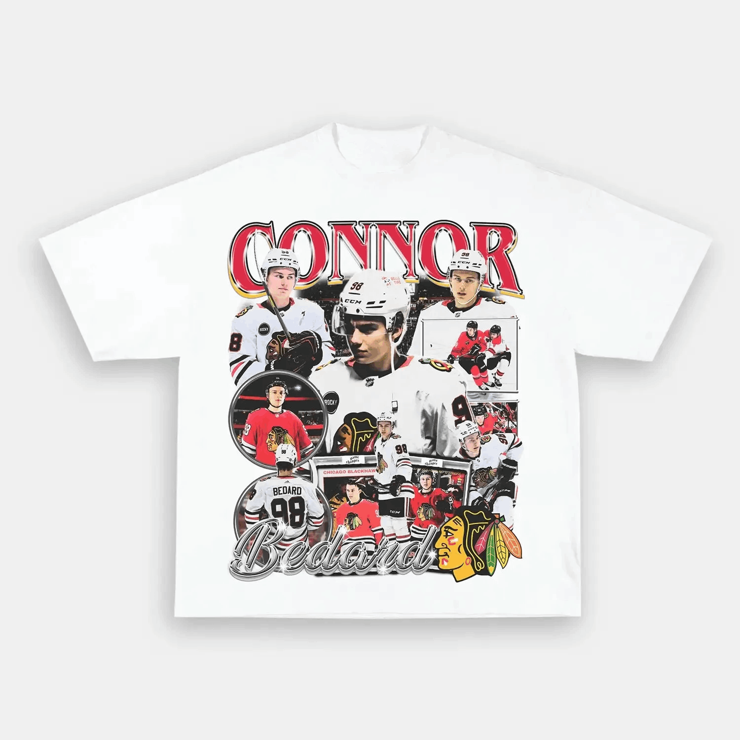 Unisex-Adult Ultra Cotton Washed T-Shirt Graphic CONNOR BEDARD TEE 