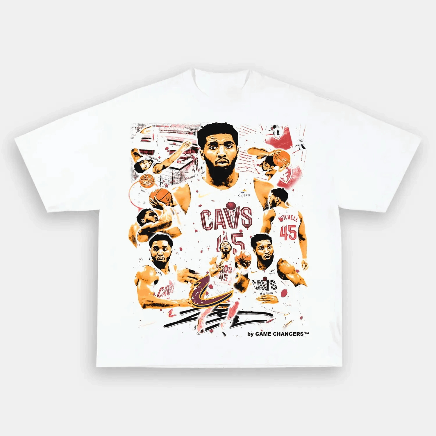Unisex-Adult Ultra Cotton Washed T-Shirt Graphic  DONOVAN MITCHELL V3 TEE 