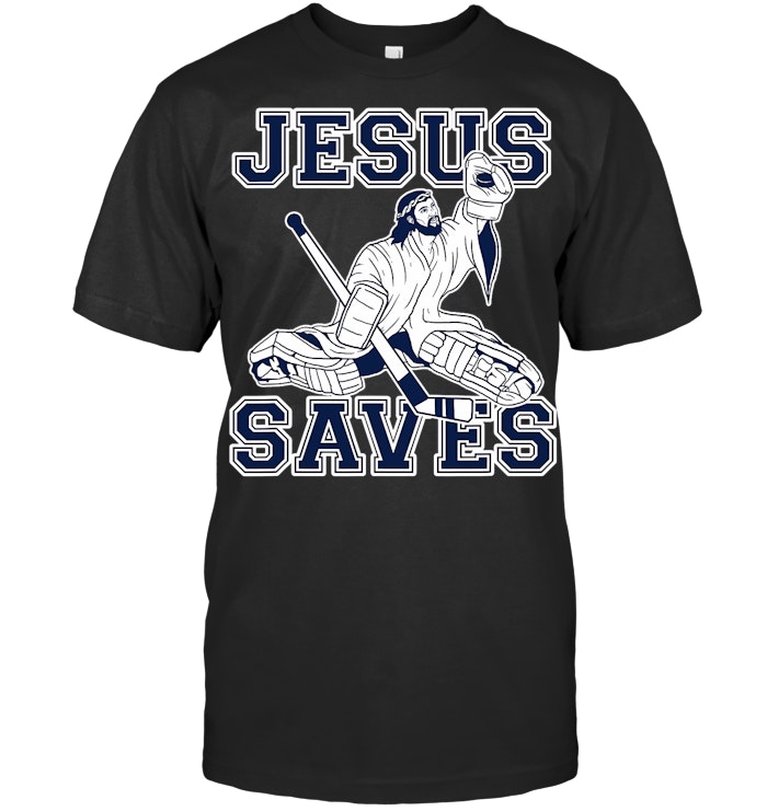 Funny Hockey Shirt Jesus Saves Shirt Goalie Shirt Hockey T Shirt