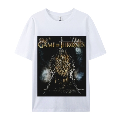 Unisex-Adult Ultra Cotton Washed T-Shirt Graphic GAME OF THRONES TEE 