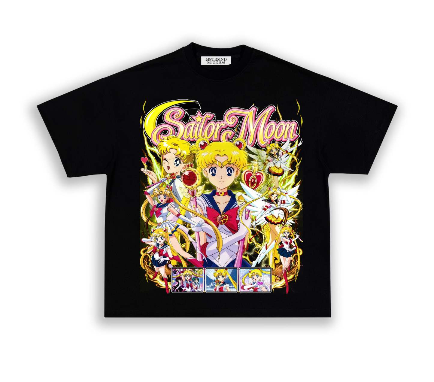 Unisex-Adult Ultra Cotton Washed T-Shirt Graphic Sailor Moon