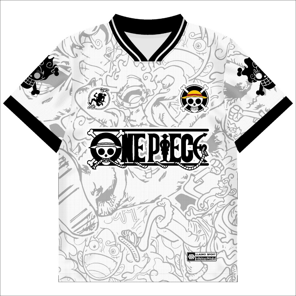 Jersey Anime One Piece Series Oversize / Jersey OnePiece Series 2 / Jersey Karakter Anime / Vintage / Boxy / Unisex / NFL / Garfield / full printing