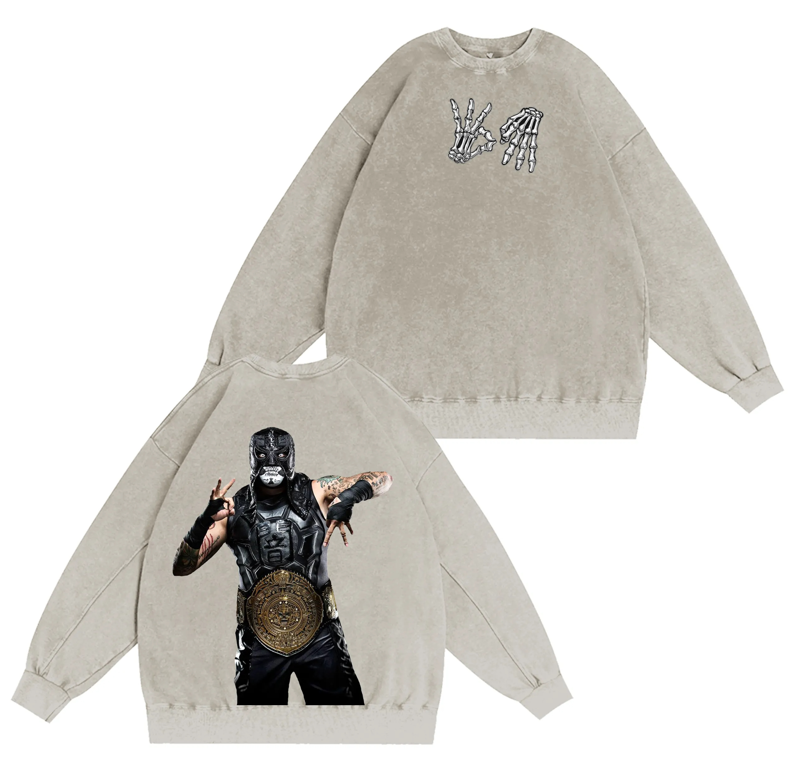 Vintage Penta El Zero Miedo Graphic Washed T-shirt/Crewneck/Hoodie