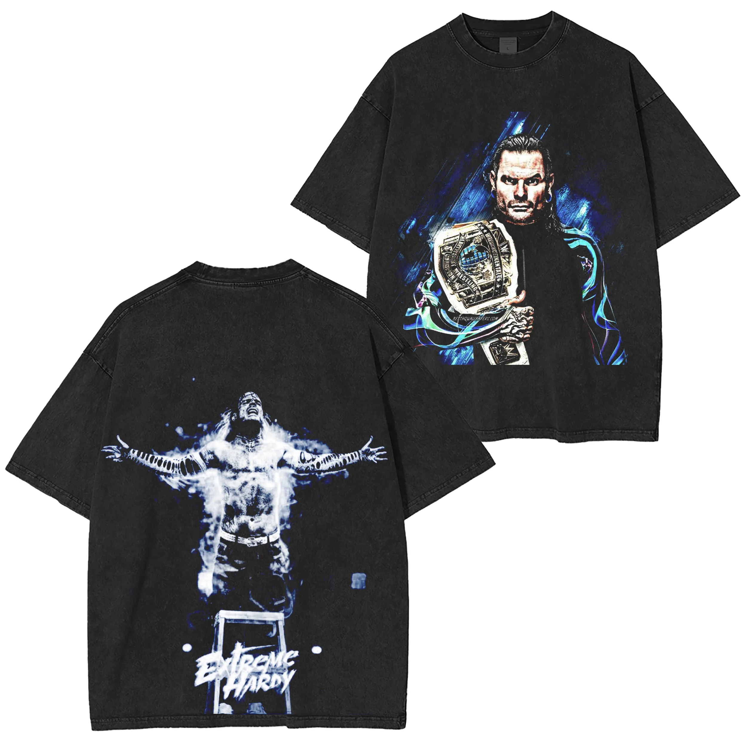 Jeff Hardy WWE Washed T-shirt/Crewneck/Hoodie