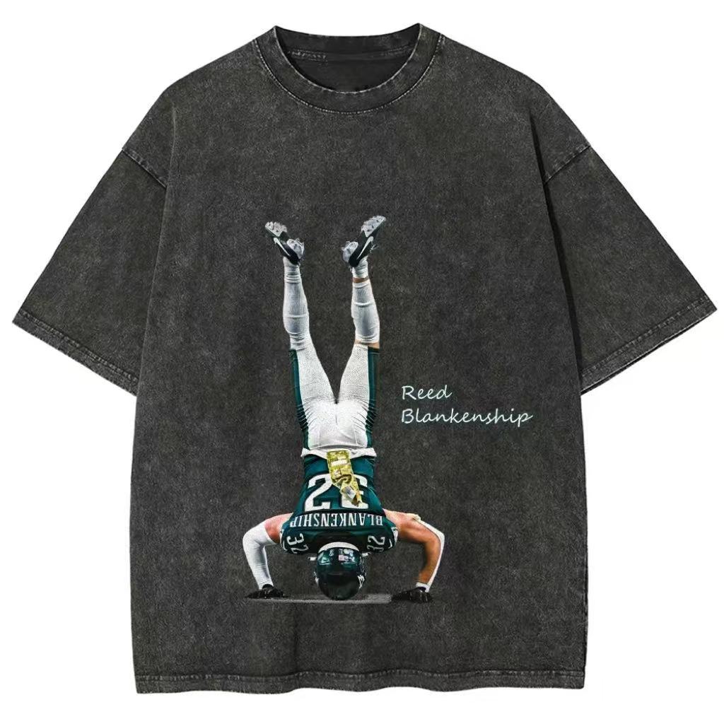 Unisex Daily Sports T-Shirt Reed Blankenship Philadelphia Eagles Fit Washed