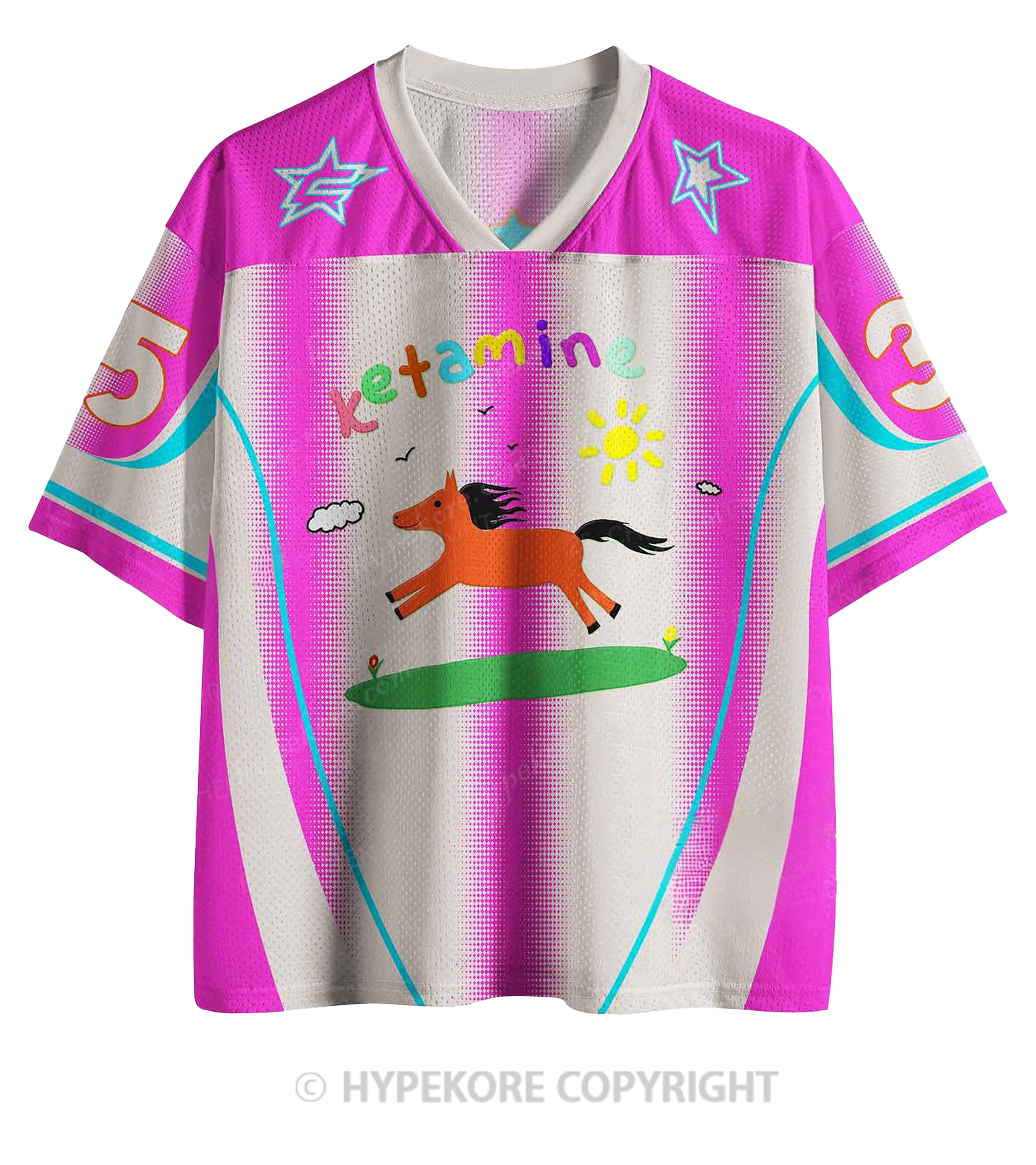 Custom Orange Pony Y2K Sports Jersey