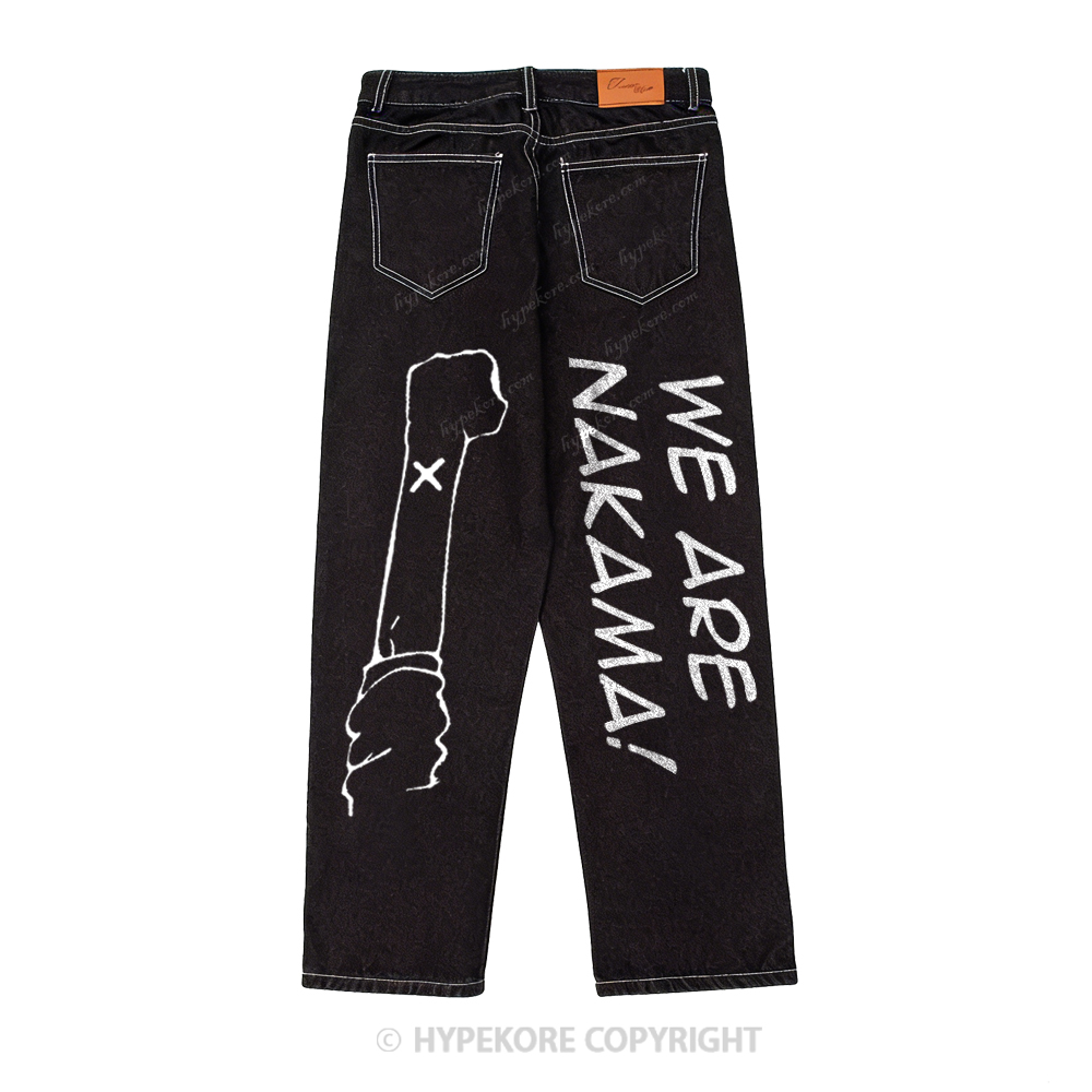 One Piece washed jeans