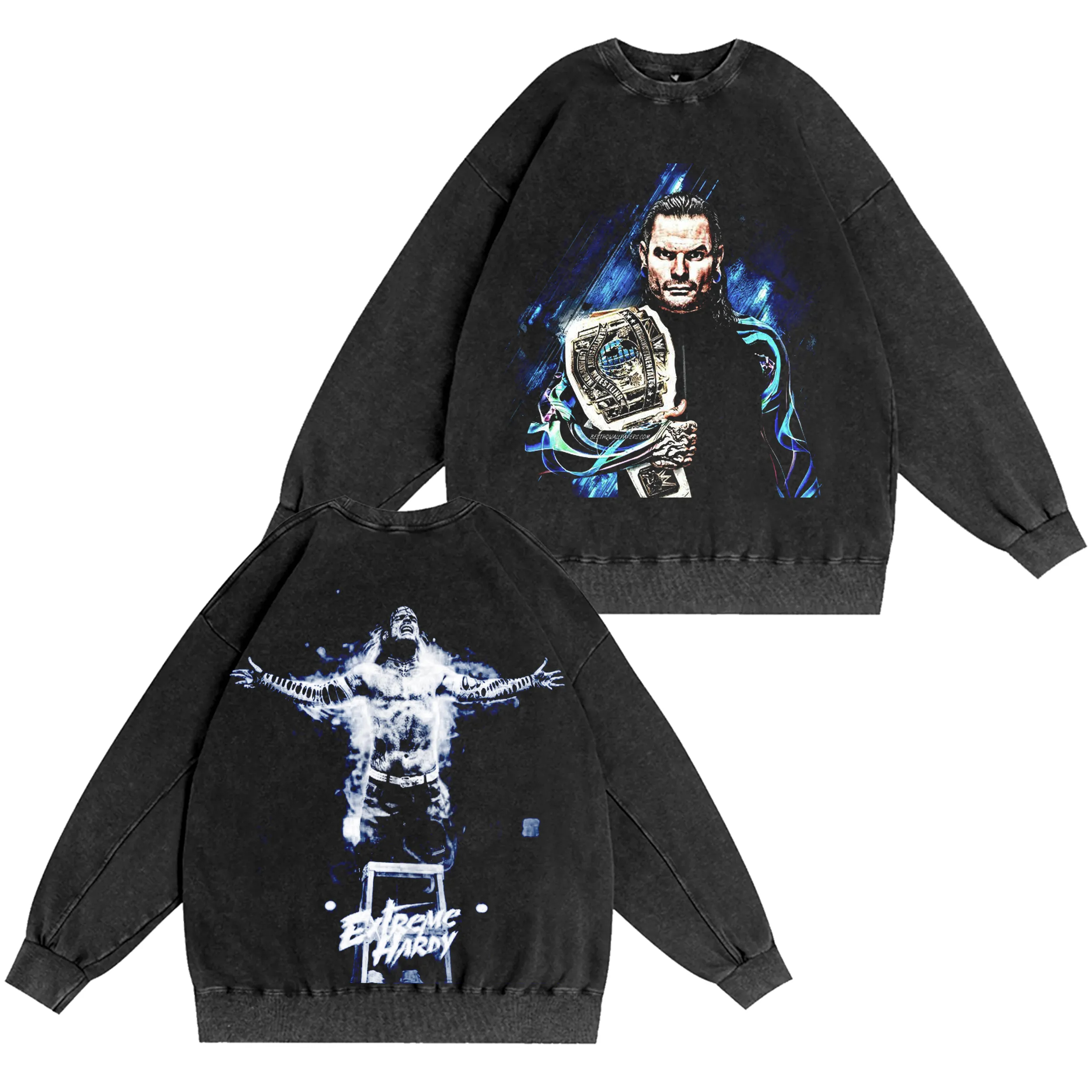 Jeff Hardy WWE Washed T-shirt/Crewneck/Hoodie