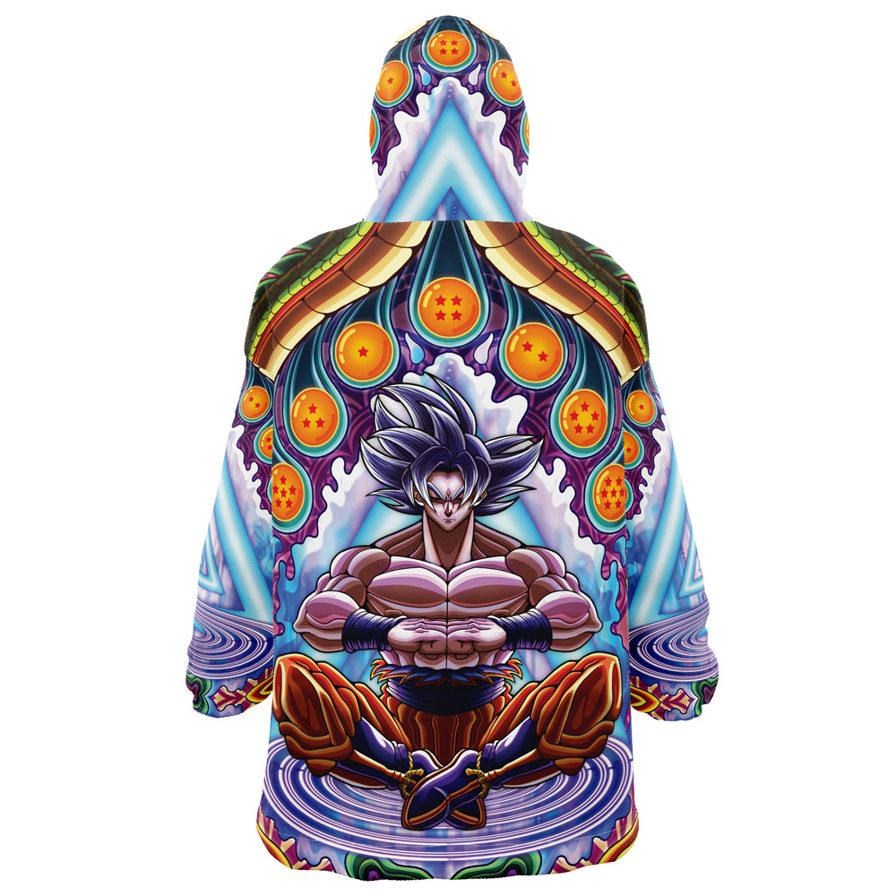 Trippy Ultra Instinct Goku Dragon Ball Z Snug Oversized Blanket Hoodie
