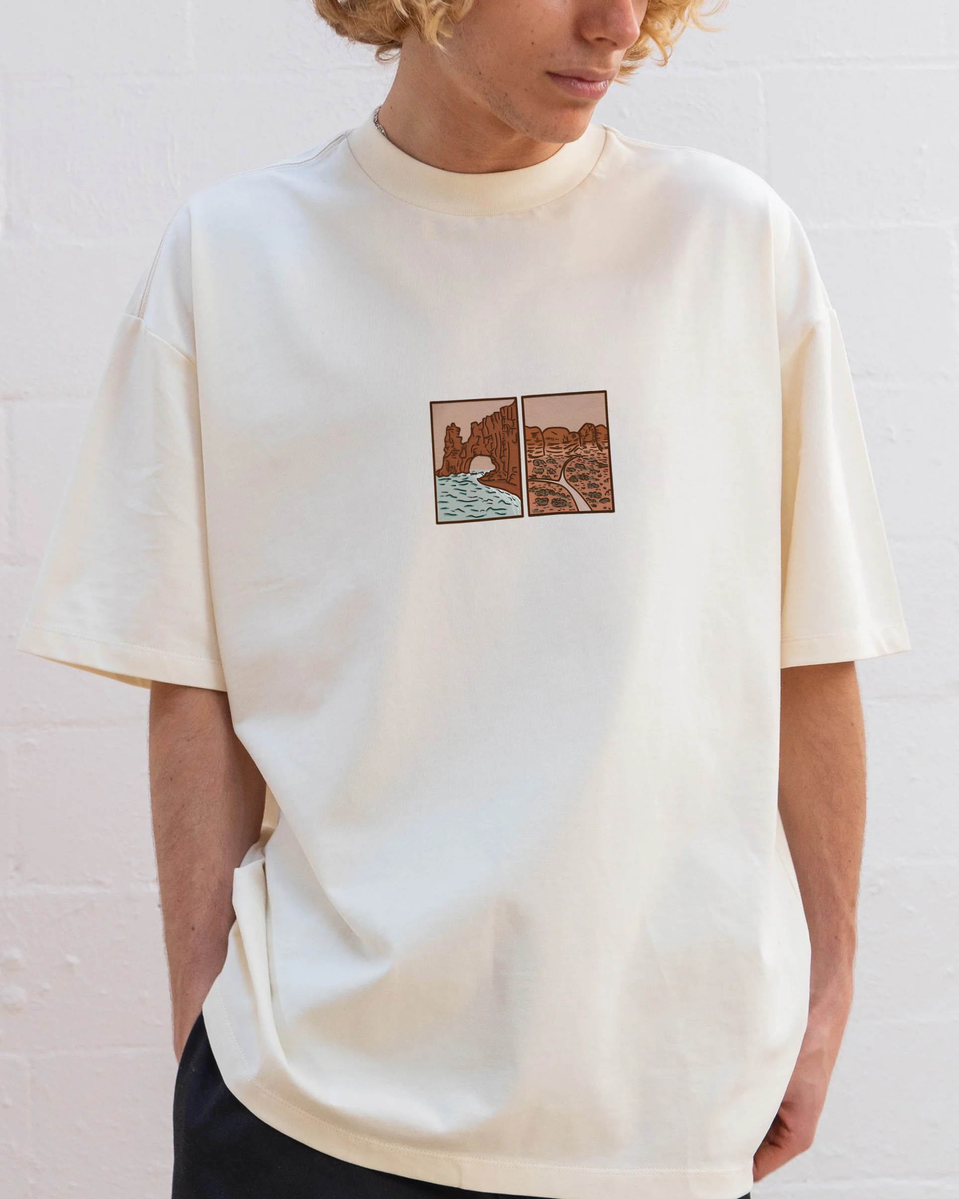 Cotton T-Shirt | Landscape The Earth His Glory Unisex Fit | TIDESENCE