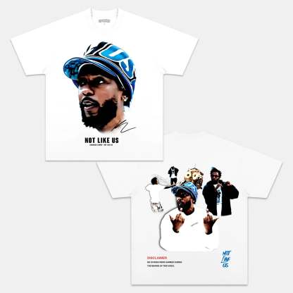 Unisex-Adult Ultra Cotton Washed T-Shirt Graphic KENDRICK LAMAR NOT LIKE US TEE 
