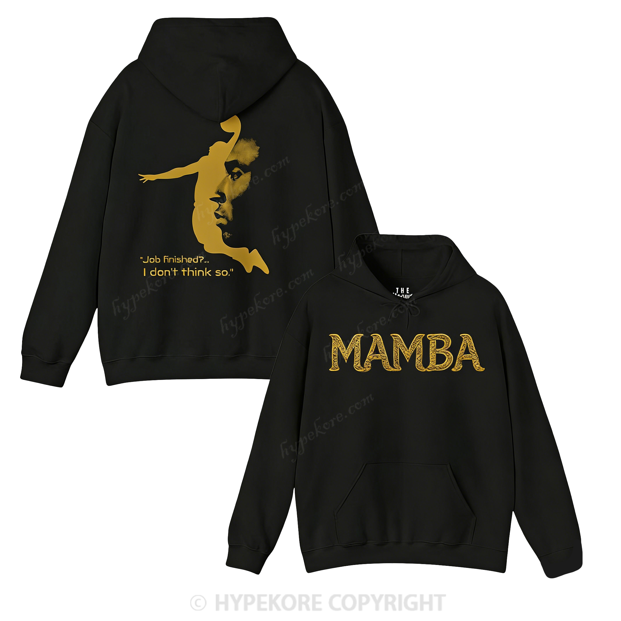 Kobe Bryant Black Mamba Hoodie | Mamba Mentality tribute