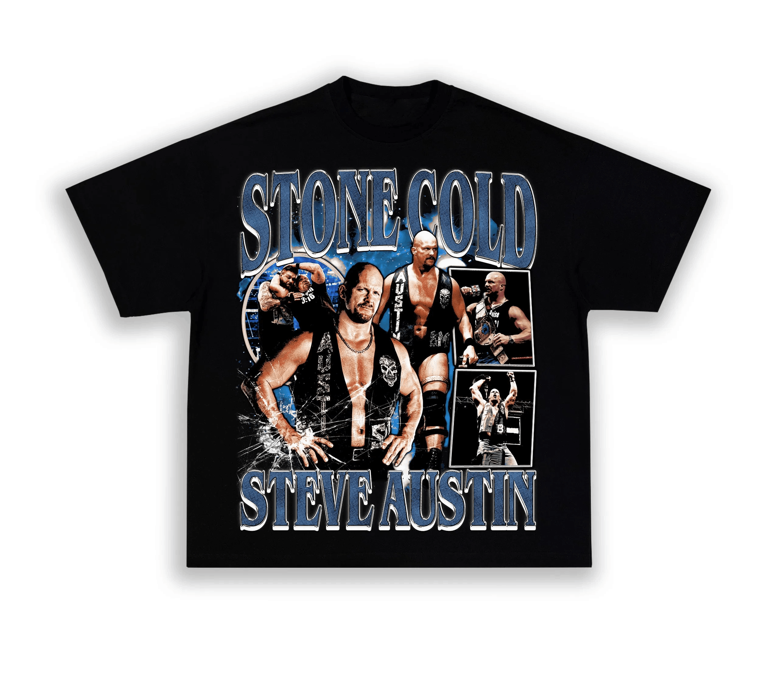 Unisex-Adult Ultra Cotton Washed T-Shirt Graphic Stone Cold