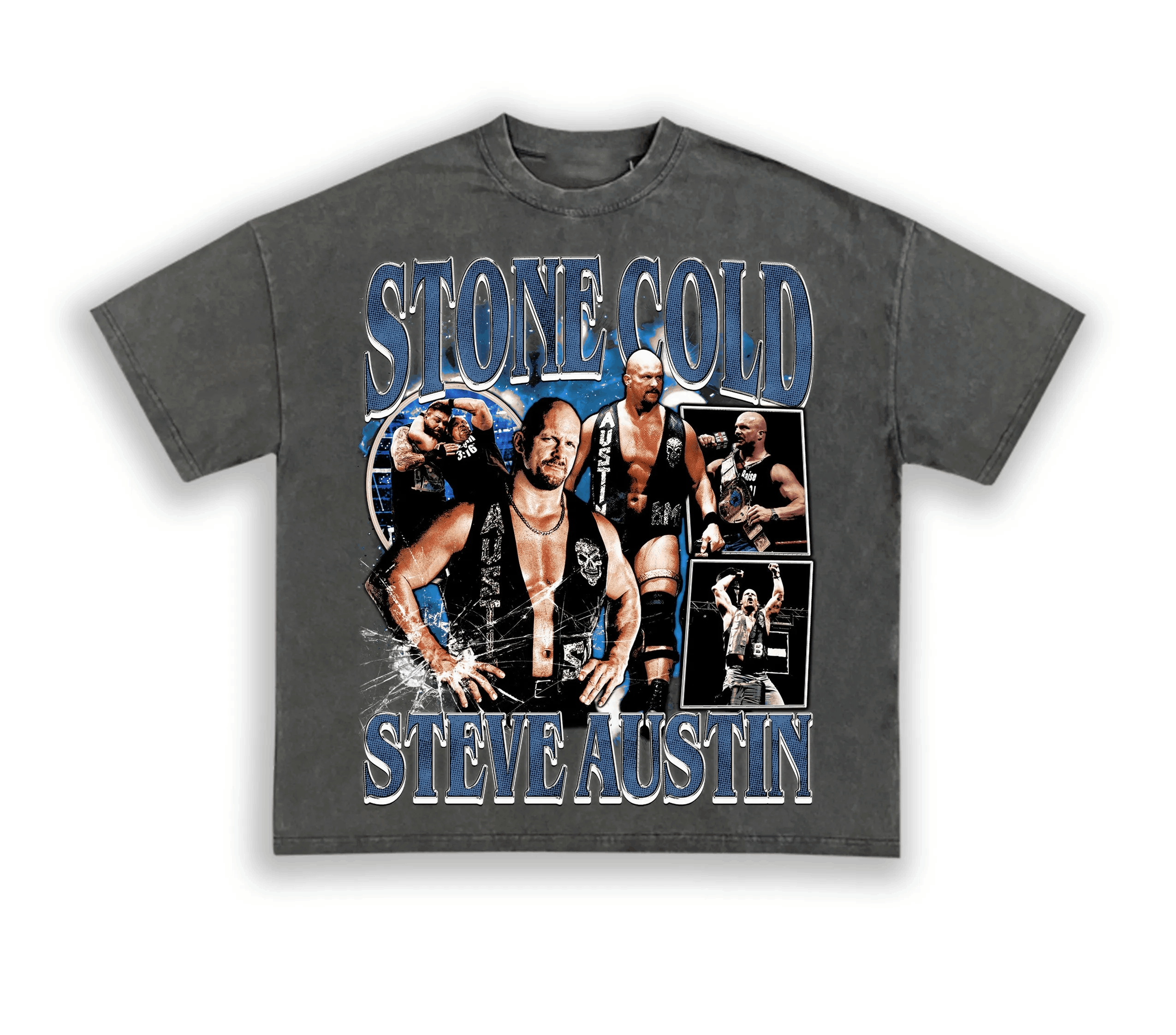 Unisex-Adult Ultra Cotton Washed T-Shirt Graphic Stone Cold