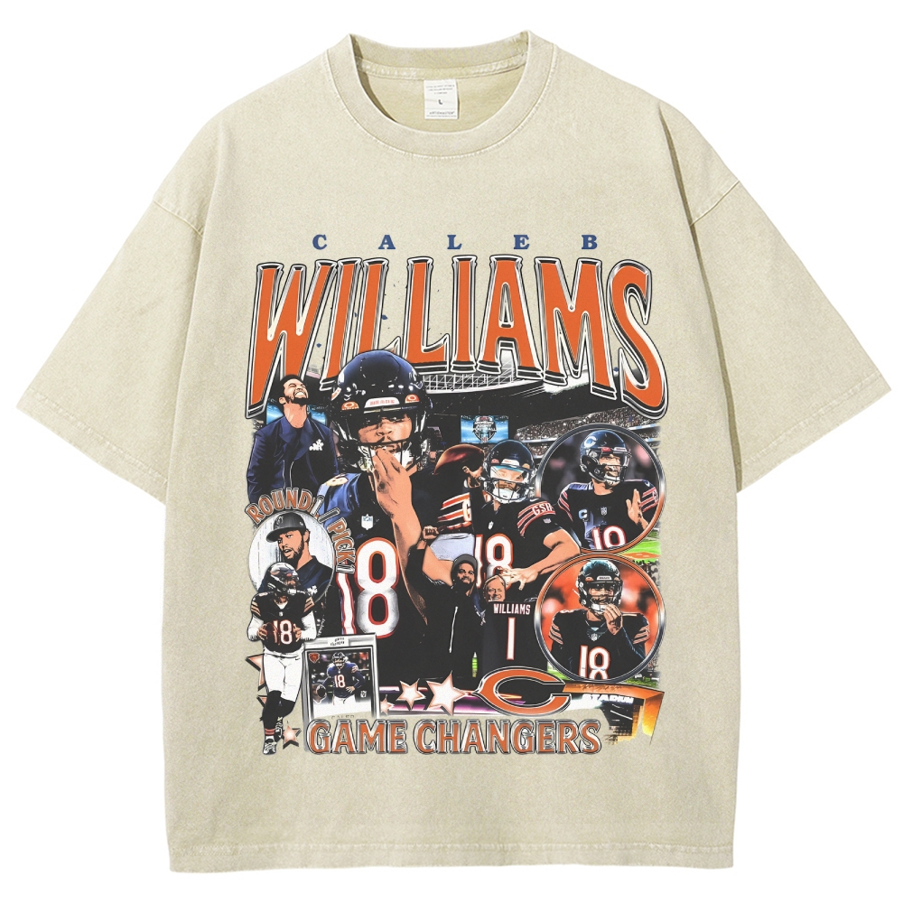 Unisex-Adult Ultra Cotton Washed T-Shirt Graphic CALEB WILLIAMS - BEARS TEE 