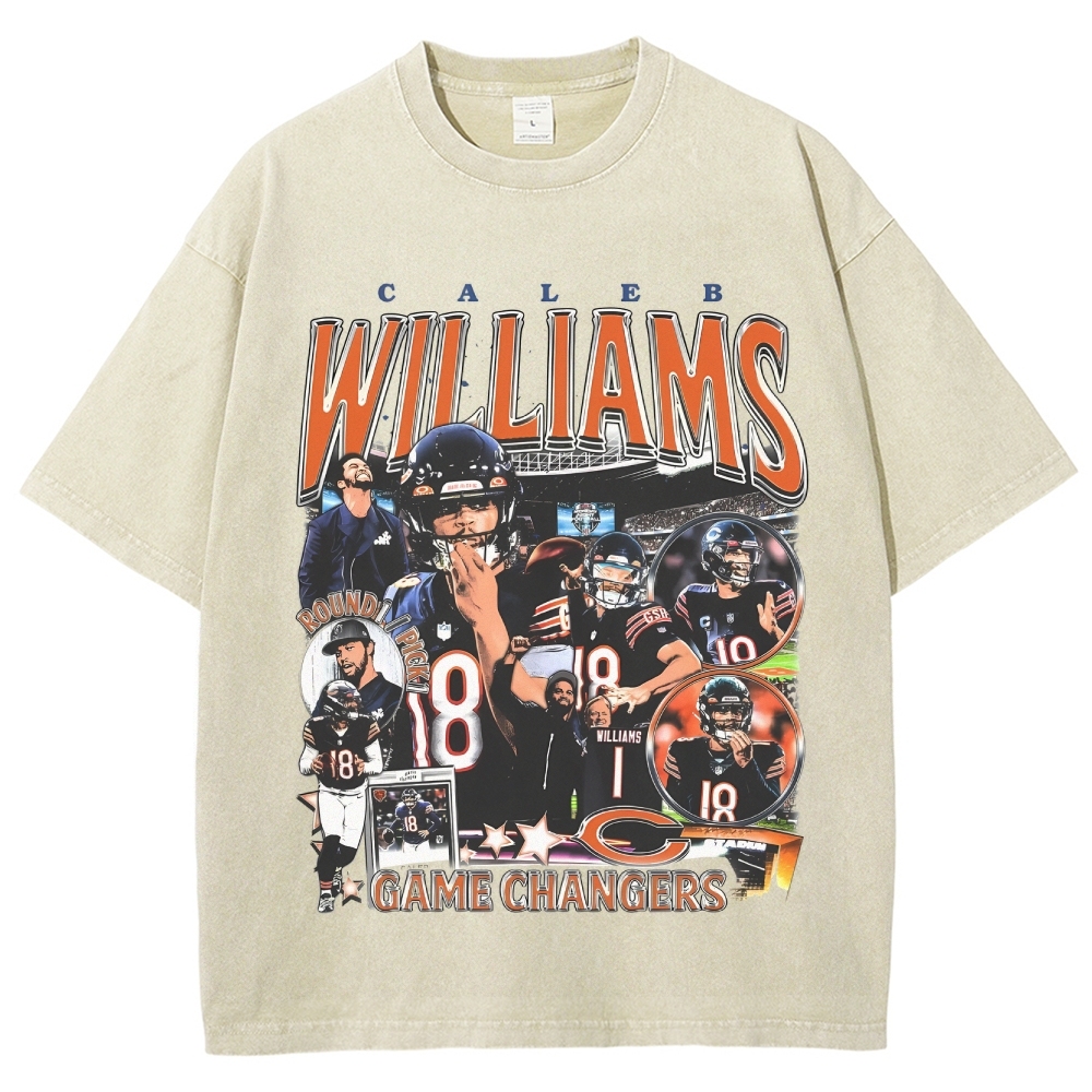Unisex-Adult Ultra Cotton Washed T-Shirt Graphic CALEB WILLIAMS - BEARS TEE 