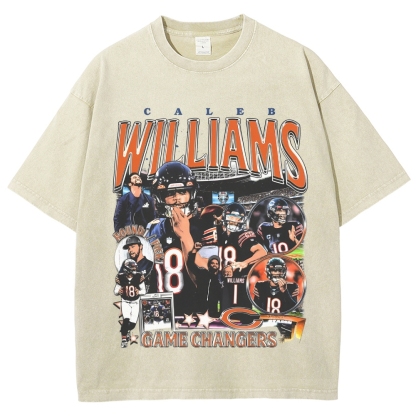 Unisex-Adult Ultra Cotton Washed T-Shirt Graphic CALEB WILLIAMS - BEARS TEE 