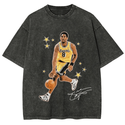 Unisex-Adult Ultra Cotton Washed T-Shirt Graphic KOBE TEE 