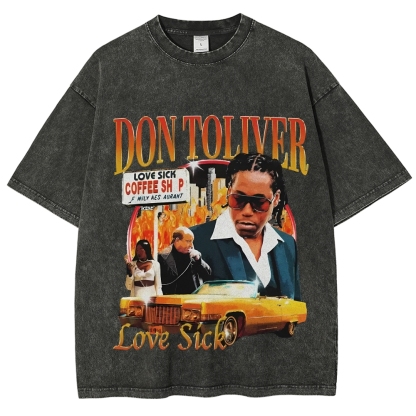 Unisex-Adult Ultra Cotton Washed T-Shirt Graphic  DON TOLIVER V2 TEE 