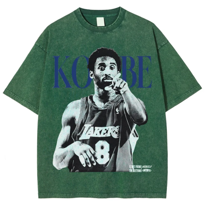 T-Shirt KOBE Graphic TEE Unisex-Adult Ultra Cotton Washed | TIDESENCE