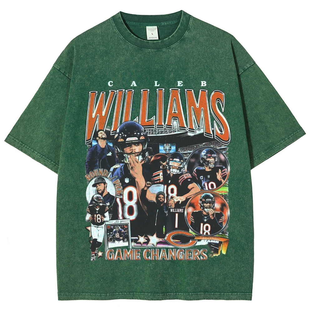 Unisex-Adult Ultra Cotton Washed T-Shirt Graphic CALEB WILLIAMS - BEARS TEE 