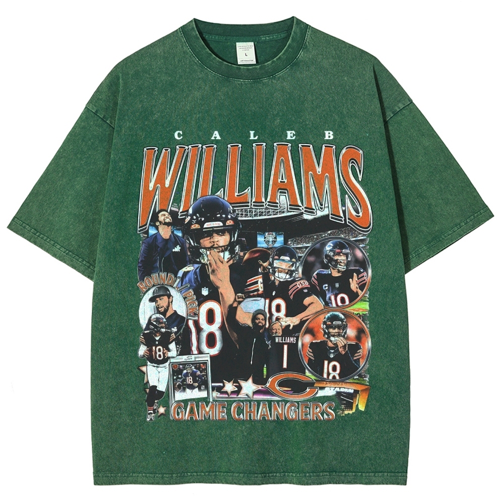 Unisex-Adult Ultra Cotton Washed T-Shirt Graphic CALEB WILLIAMS - BEARS TEE 