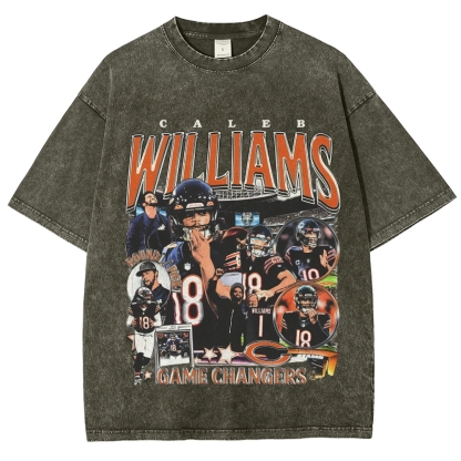 Unisex-Adult Ultra Cotton Washed T-Shirt Graphic CALEB WILLIAMS - BEARS TEE 