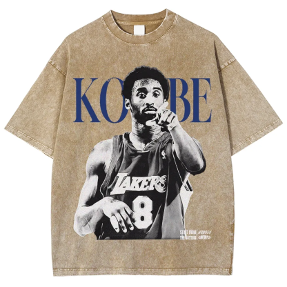 T-Shirt KOBE Graphic TEE Unisex-Adult Ultra Cotton Washed | TIDESENCE