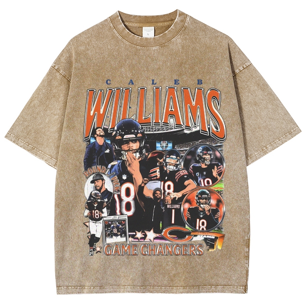 Unisex-Adult Ultra Cotton Washed T-Shirt Graphic CALEB WILLIAMS - BEARS TEE 